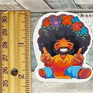 🌀10/$10🌀 70s Hippie Reusable Waterproof Vinyl Sticker Decal